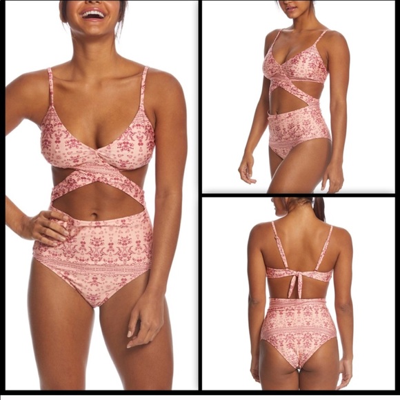 MINKPINK Other - MINKPINK One piece high waisted bathing suit